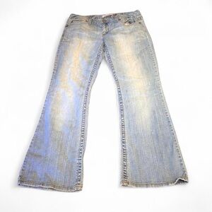 vintage y2k aeropostale light wash kailey skinny flare jeans